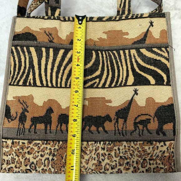 Jade Animal Safari Tapestry Tote Shoulder Bag - Picture 11 of 13